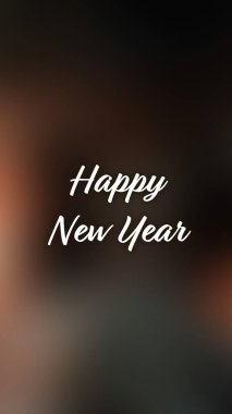 Arka plan bulanık. Mutlu yıllar.