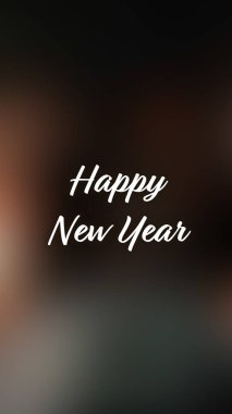 Arka plan bulanık. Mutlu yıllar.