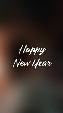 Arka plan bulanık. Mutlu yıllar.