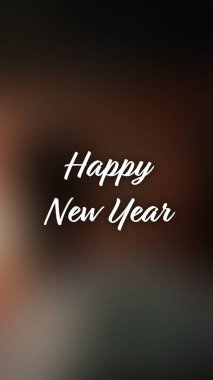 Arka plan bulanık. Mutlu yıllar.