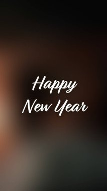 Arka plan bulanık. Mutlu yıllar.