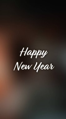 Arka plan bulanık. Mutlu yıllar.