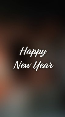 Arka plan bulanık. Mutlu yıllar.