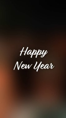 Arka plan bulanık. Mutlu yıllar.