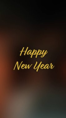 Arka plan bulanık. Mutlu yıllar.