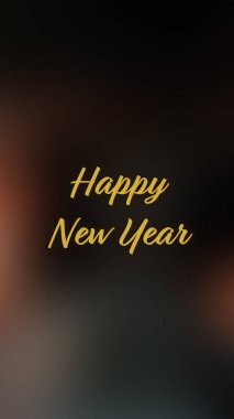 Arka plan bulanık. Mutlu yıllar.