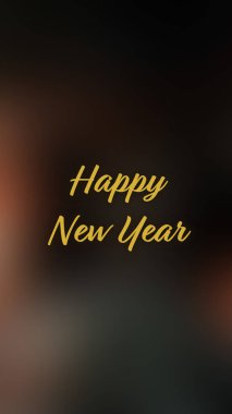 Arka plan bulanık. Mutlu yıllar.