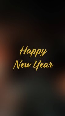 Arka plan bulanık. Mutlu yıllar.