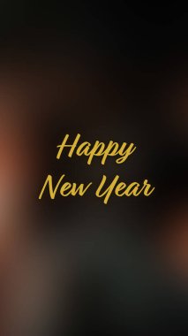 Arka plan bulanık. Mutlu yıllar.