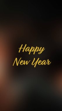 Arka plan bulanık. Mutlu yıllar.