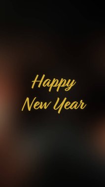 Arka plan bulanık. Mutlu yıllar.