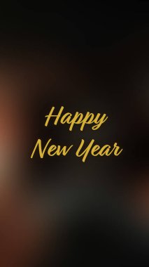 Arka plan bulanık. Mutlu yıllar.