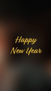 Arka plan bulanık. Mutlu yıllar.