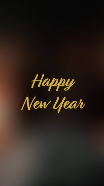 Arka plan bulanık. Mutlu yıllar.