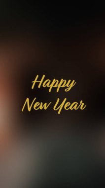 Arka plan bulanık. Mutlu yıllar.