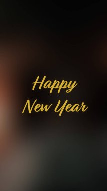 Arka plan bulanık. Mutlu yıllar.