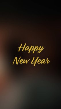 Arka plan bulanık. Mutlu yıllar.