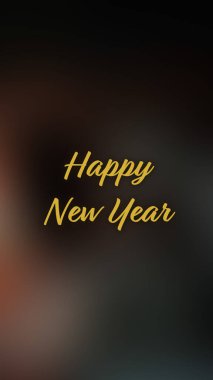 Arka plan bulanık. Mutlu yıllar.