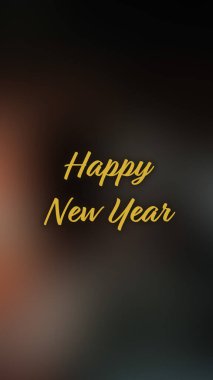 Arka plan bulanık. Mutlu yıllar.