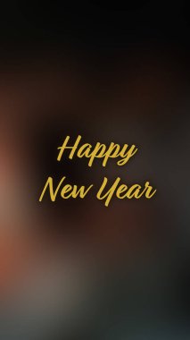 Arka plan bulanık. Mutlu yıllar.