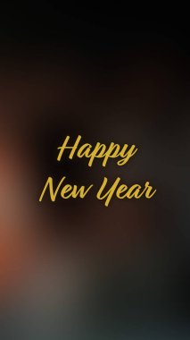 Arka plan bulanık. Mutlu yıllar.