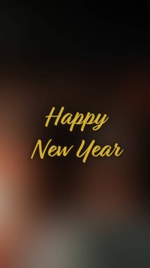 Arka plan bulanık. Mutlu yıllar.