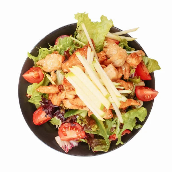 Assiette Salade Fraîche Avec Des Légumes Mélangés — Photo