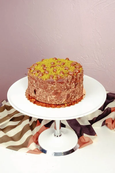 Board Delicious Cake Table — Stock Photo, Image