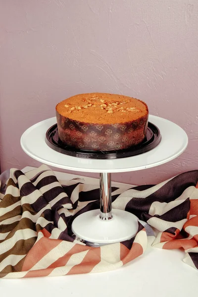 Board Delicious Cake Table — Stock Photo, Image