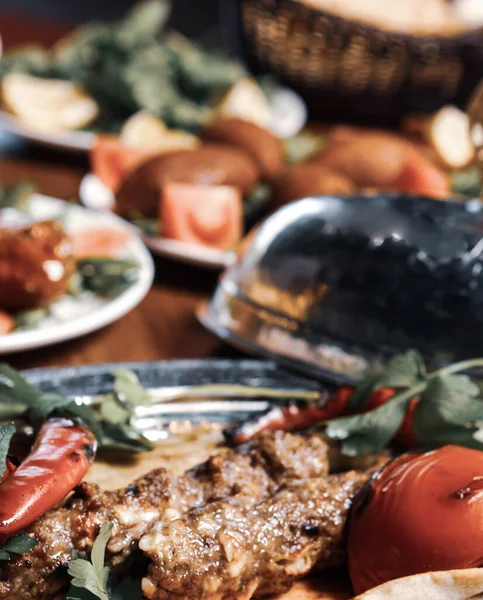 Traditioneller Türkischer Und Arabischer Ramadan Kebab — Stockfoto