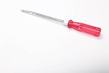 Plastik saplı tornavida.