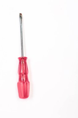 Plastik saplı tornavida.