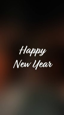 Arka plan bulanık. Mutlu yıllar.