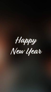 Arka plan bulanık. Mutlu yıllar.