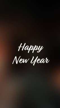 Arka plan bulanık. Mutlu yıllar.