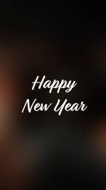 Arka plan bulanık. Mutlu yıllar.