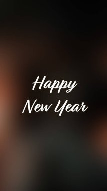 Arka plan bulanık. Mutlu yıllar.