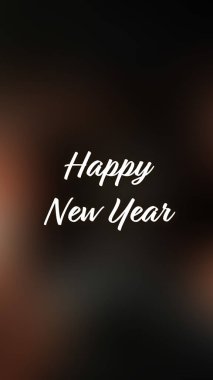 Arka plan bulanık. Mutlu yıllar.