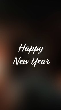 Arka plan bulanık. Mutlu yıllar.