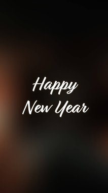 Arka plan bulanık. Mutlu yıllar.