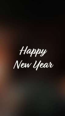 Arka plan bulanık. Mutlu yıllar.