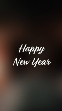 Arka plan bulanık. Mutlu yıllar.