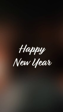 Arka plan bulanık. Mutlu yıllar.