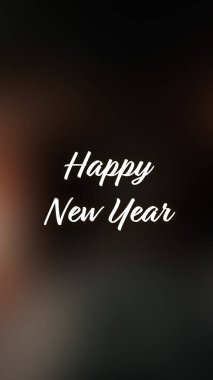 Arka plan bulanık. Mutlu yıllar.