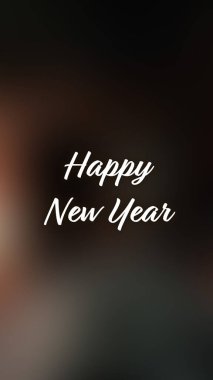 Arka plan bulanık. Mutlu yıllar.