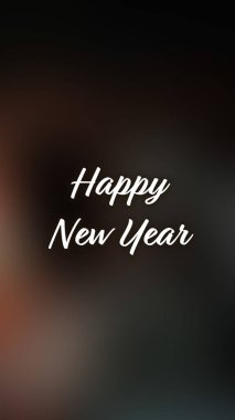 Arka plan bulanık. Mutlu yıllar.