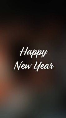 Arka plan bulanık. Mutlu yıllar.