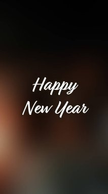 Arka plan bulanık. Mutlu yıllar.