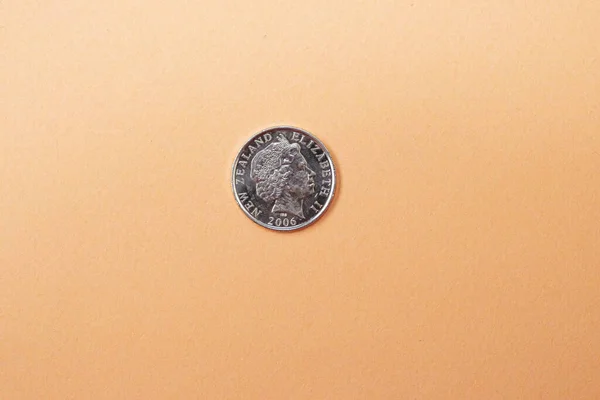 Munten Van Nieuw Zeeland Nieuw Zeelandse Dollar Munt — Stockfoto