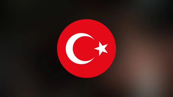 Turkey Flag Blurred Background — 图库照片